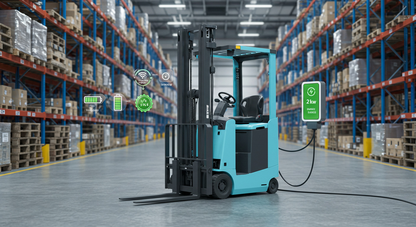 Como economizar energia nas empilhadeiras elétricas