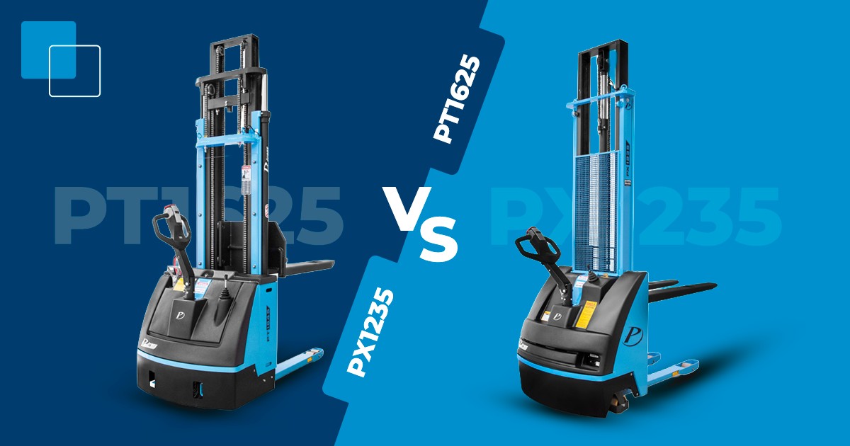 Empilhadeiras Patoladas PT1625 x PX1235: principais diferenças