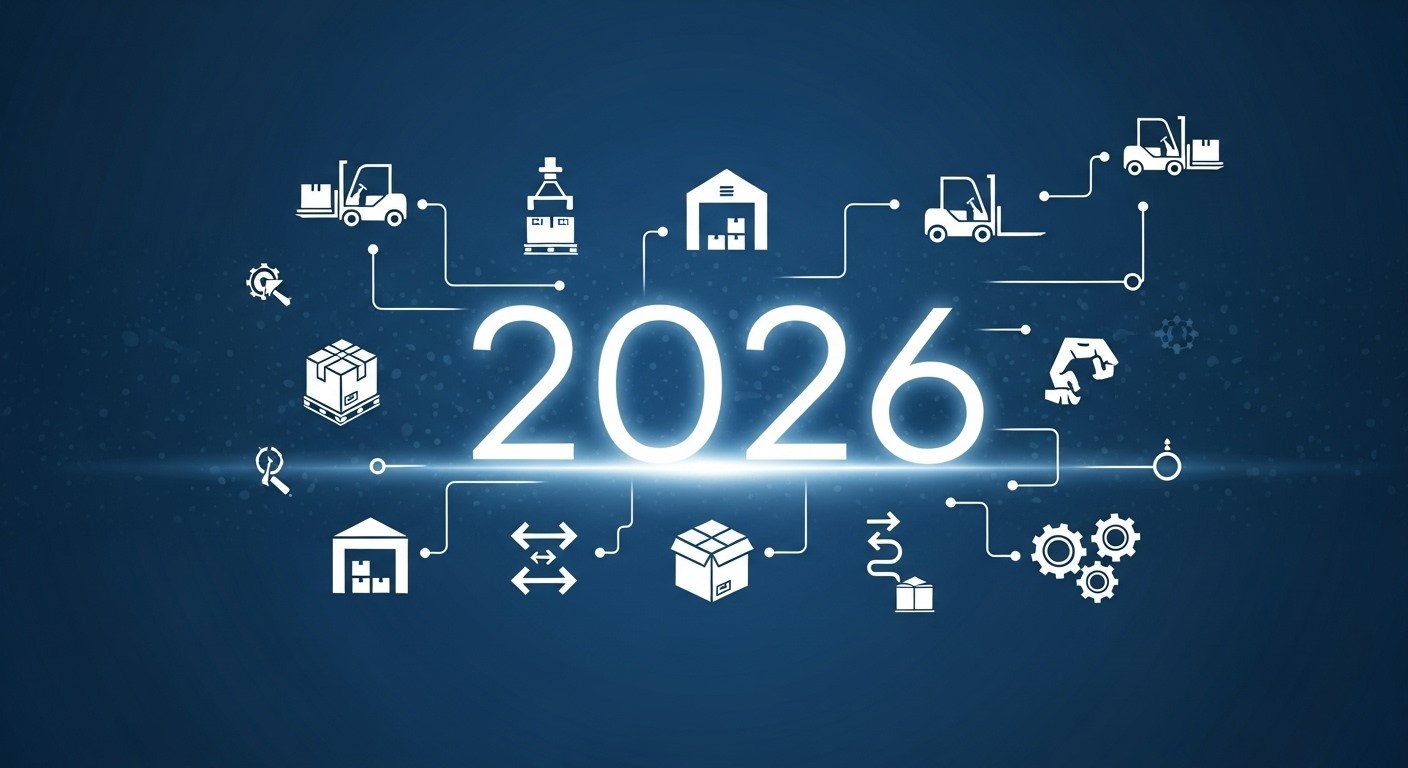 O ano de 2026 em meio, as tamanhas tecnologias logística em volta.